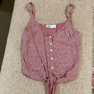 American Eagle Outfitters Red Patterned Camisole